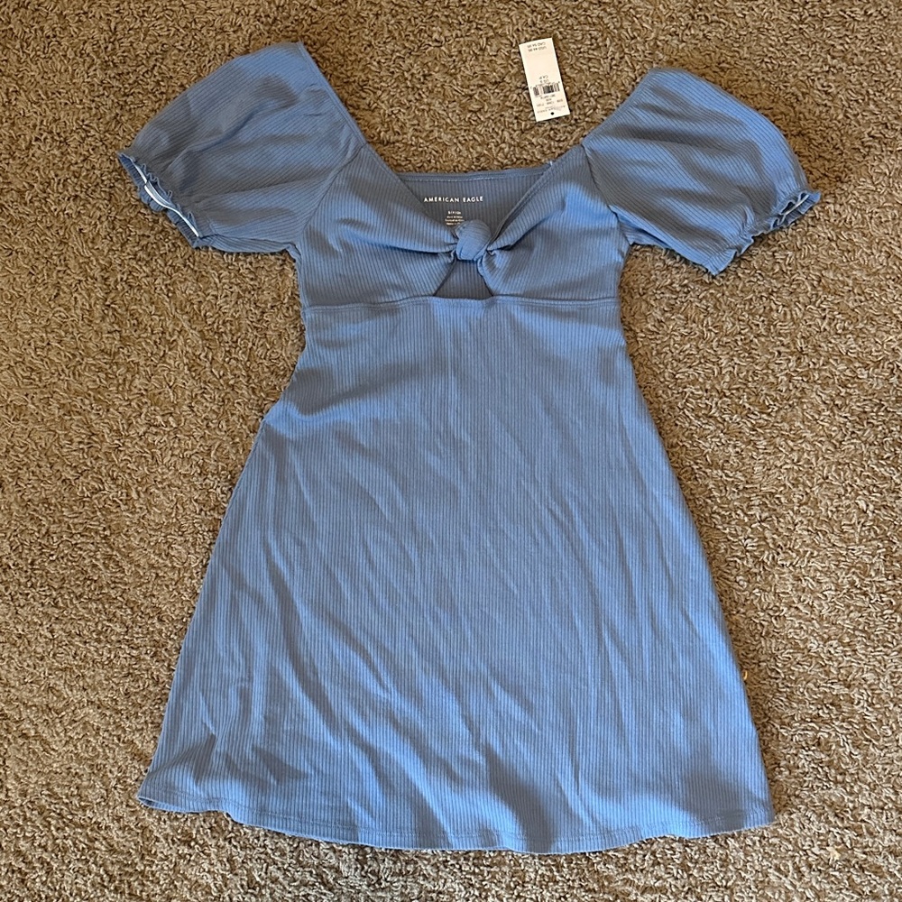 American Eagle Outfitters Light Blue Knit Dress